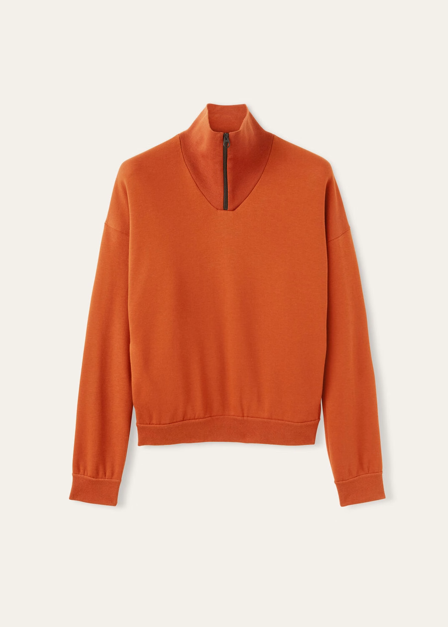 Suéter Larecchio em algodão e cashmere, cor laranja coral Jasper
