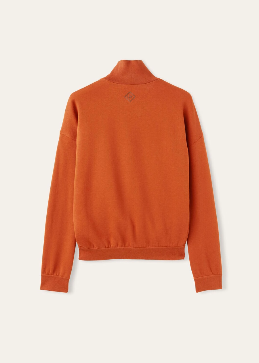 Suéter Larecchio em algodão e cashmere, cor laranja coral Jasper
