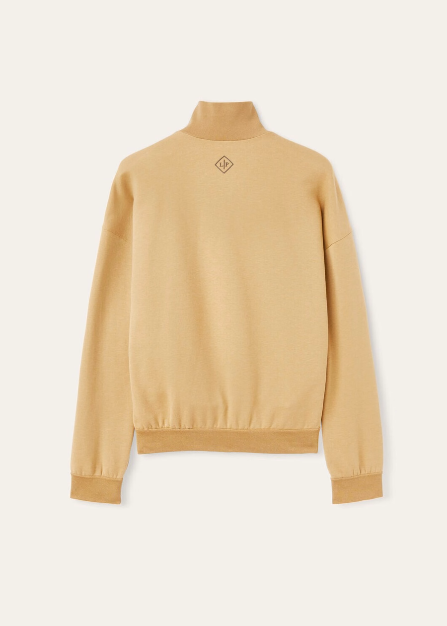 Suéter Larecchio em algodão e cashmere com detalhes em dourado.