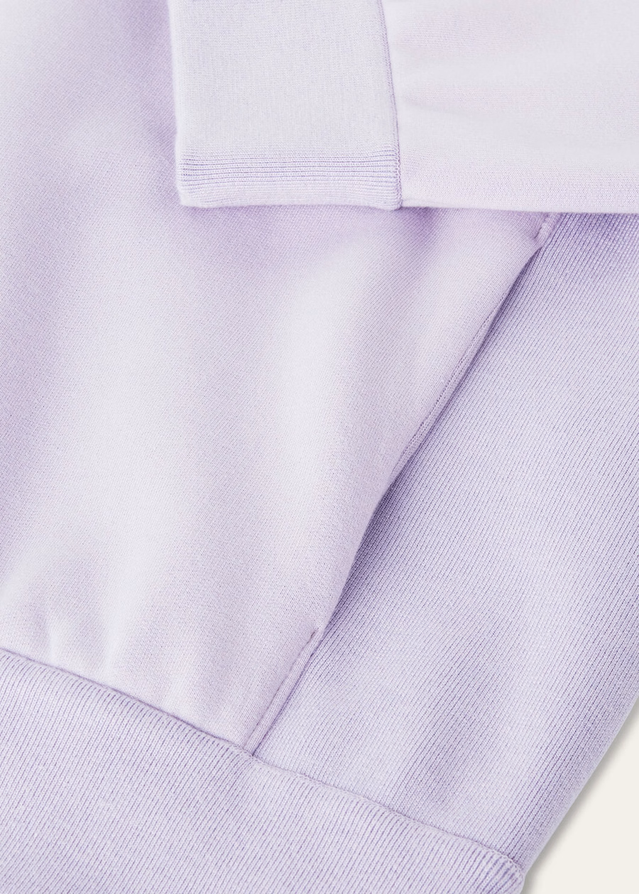 Suéter Larecchio de algodão e cashmere na cor pervinca