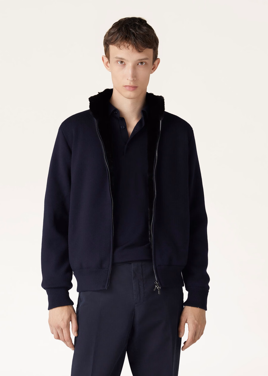 Jaqueta Bomber Shiretoko The Gift of Kings® Azul Marinho