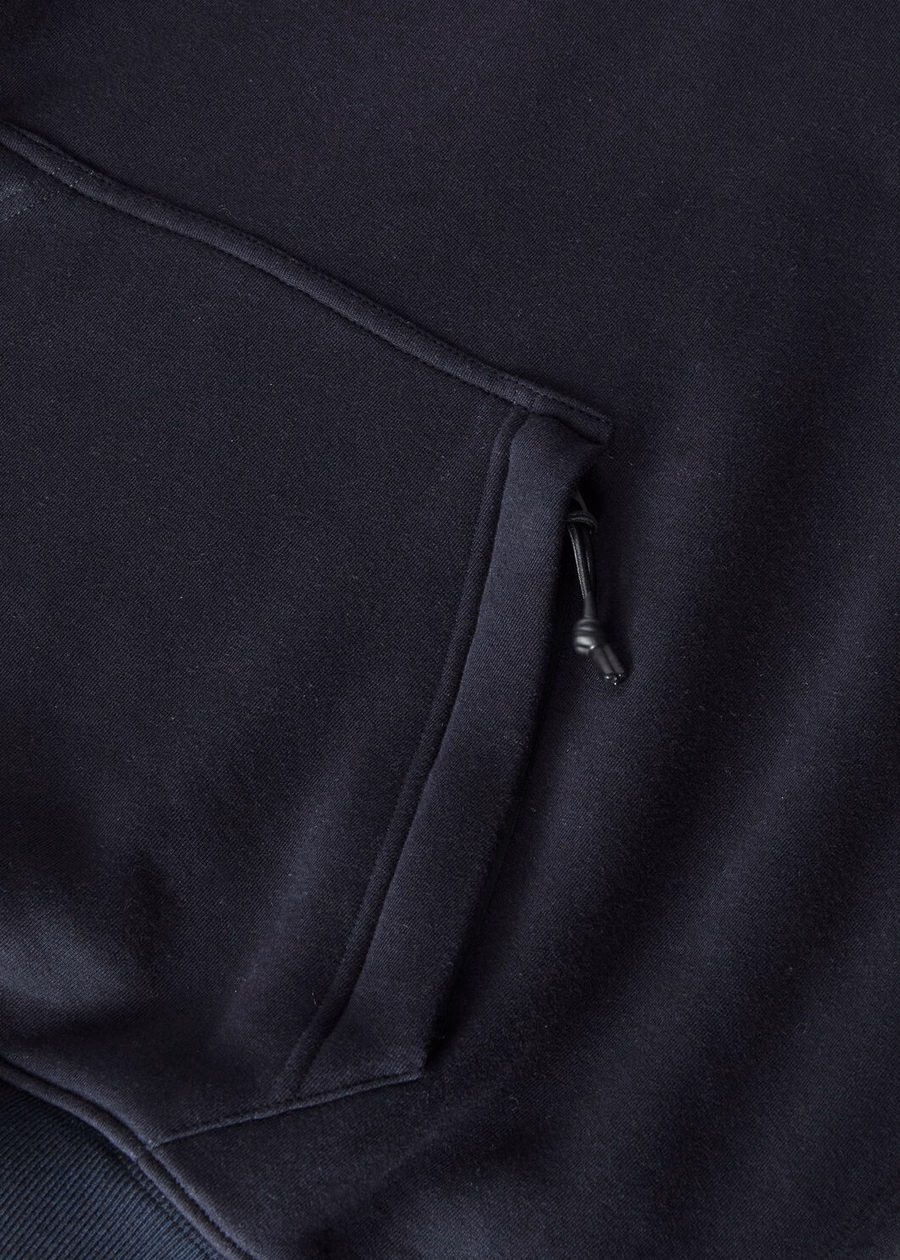 Moletom com capuz Vogel em algodão e cashmere azul marinho