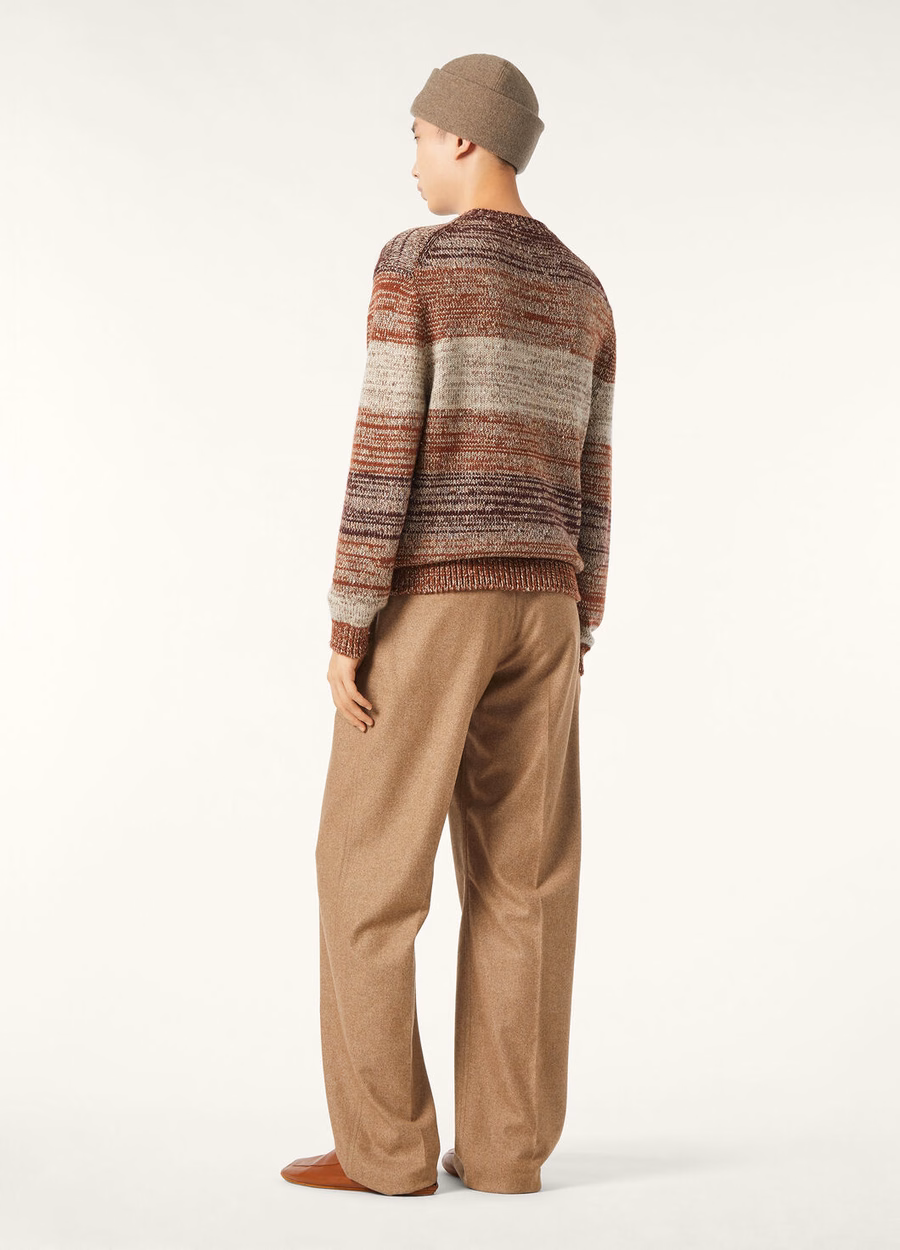 Ispra Crewneck Seda Cashmere Kasha/Noz-moscada/Amora
