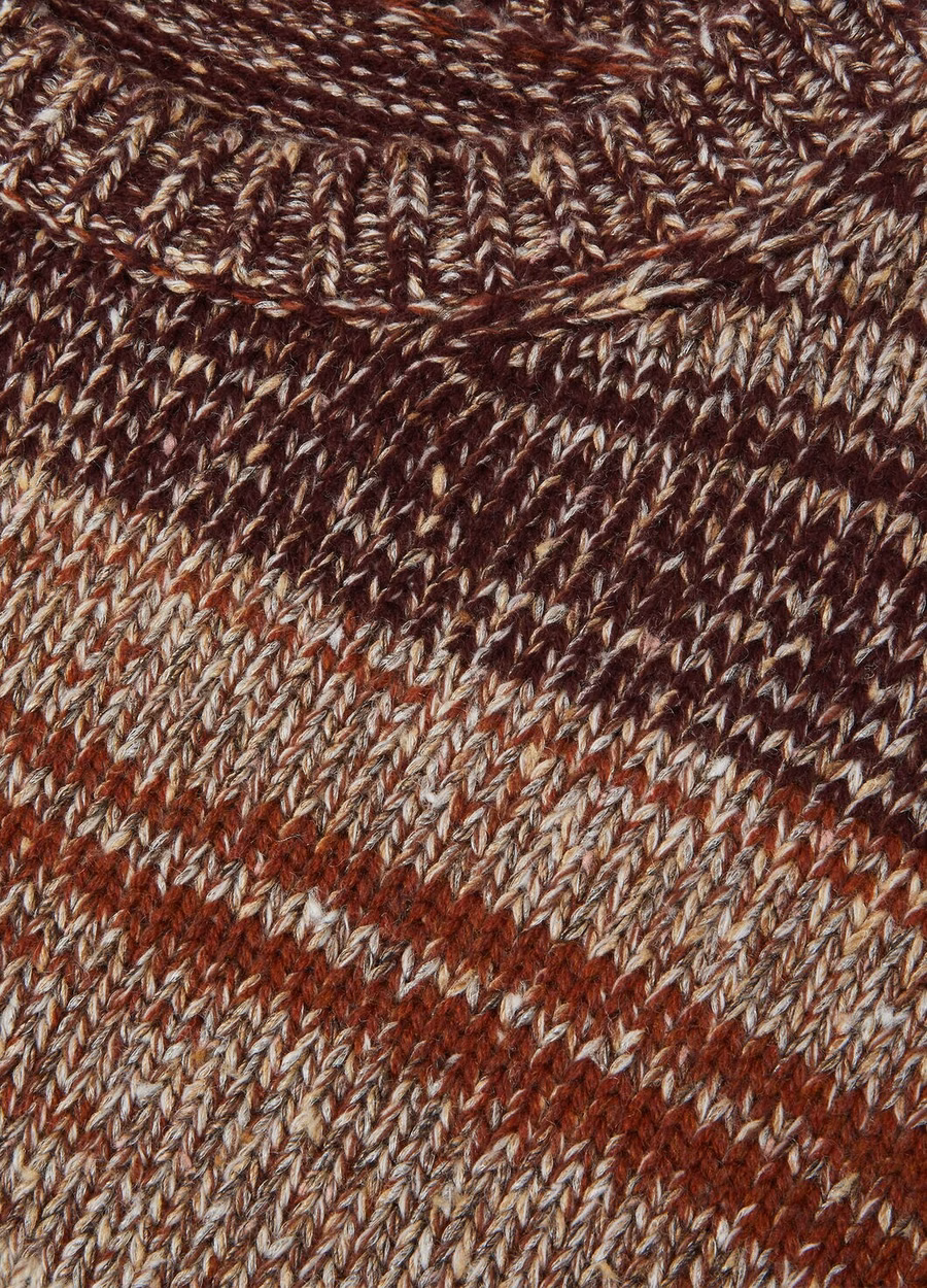 Ispra Crewneck Seda Cashmere Kasha/Noz-moscada/Amora