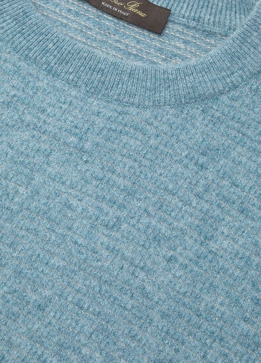 Oggebbio Crewneck Algodão Lã Virgem Riacho da Montanha