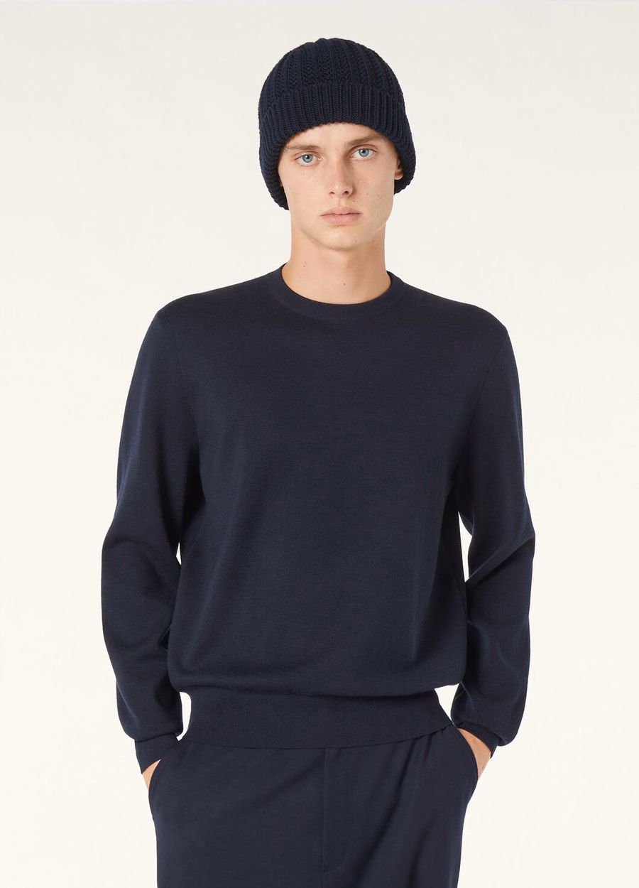 Empire The Gift of Kings® Crewneck Wish® Azul Marinho Lã