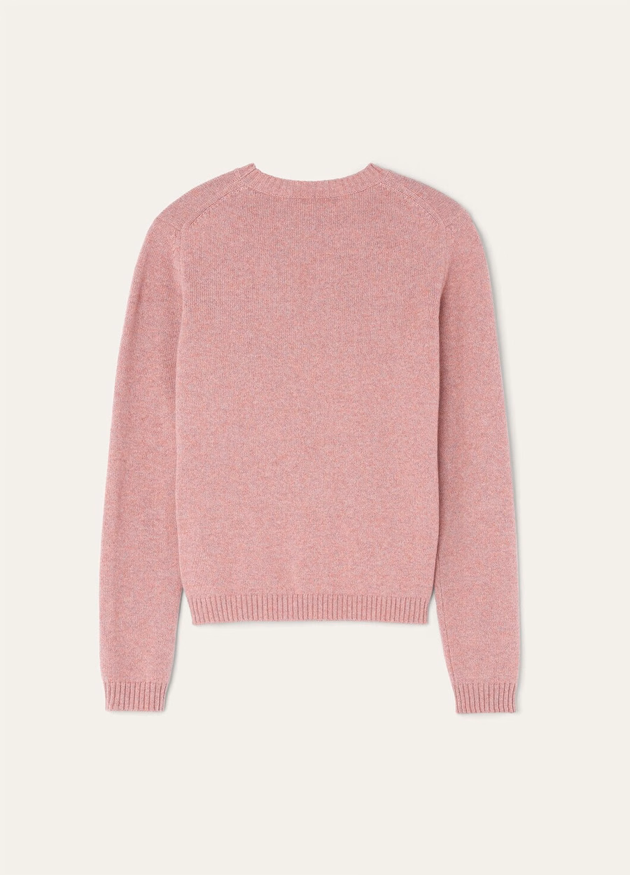 Camiseta Parksville Crewneck Baby Cashmere com detalhes em roxo mesclado