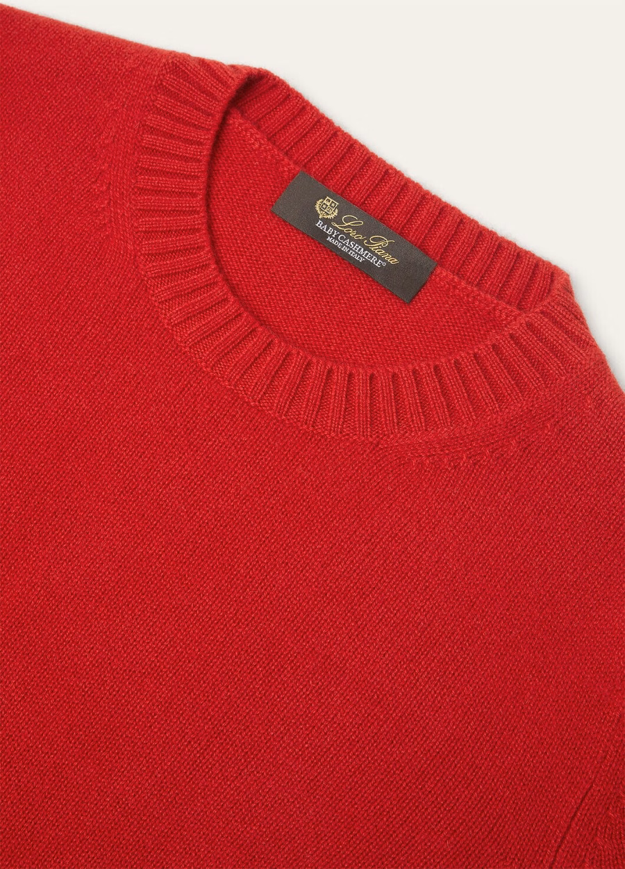Camiseta Parksville Crewneck Baby Cashmere Vermelho Maçã do Amor