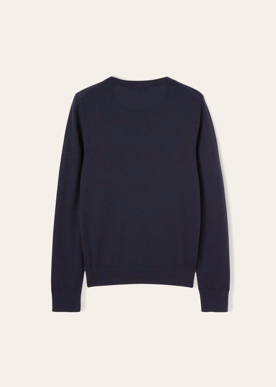Neo Piuma Crewneck Cashmere Azul Marinho