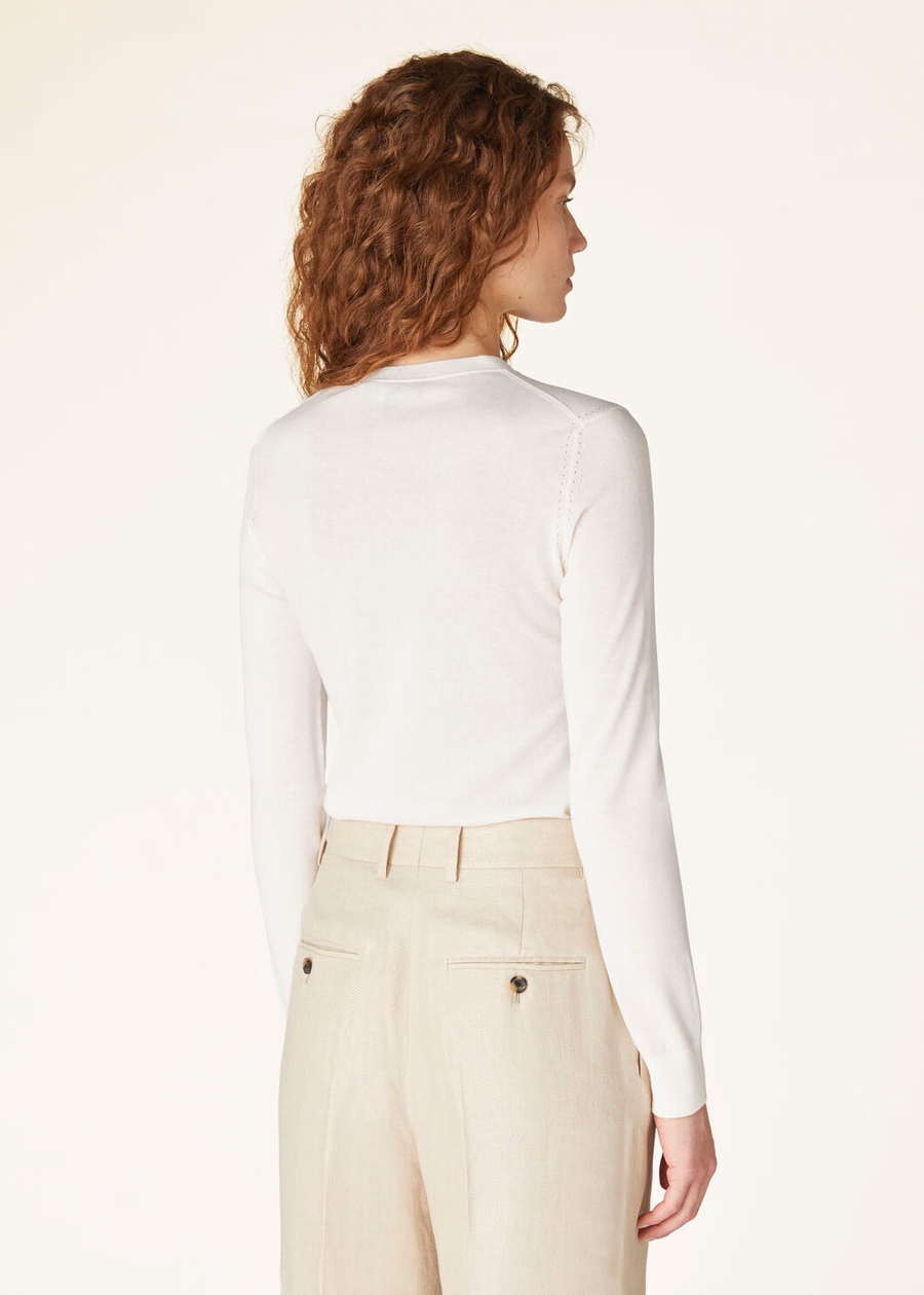 Neo Piuma Crewneck Cashmere Branco