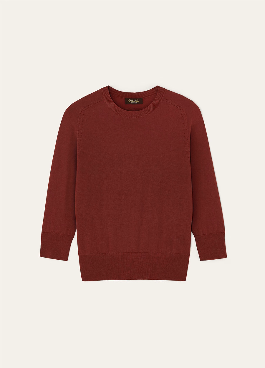 Piuma Crewneck Cashmere Marrom Escuro