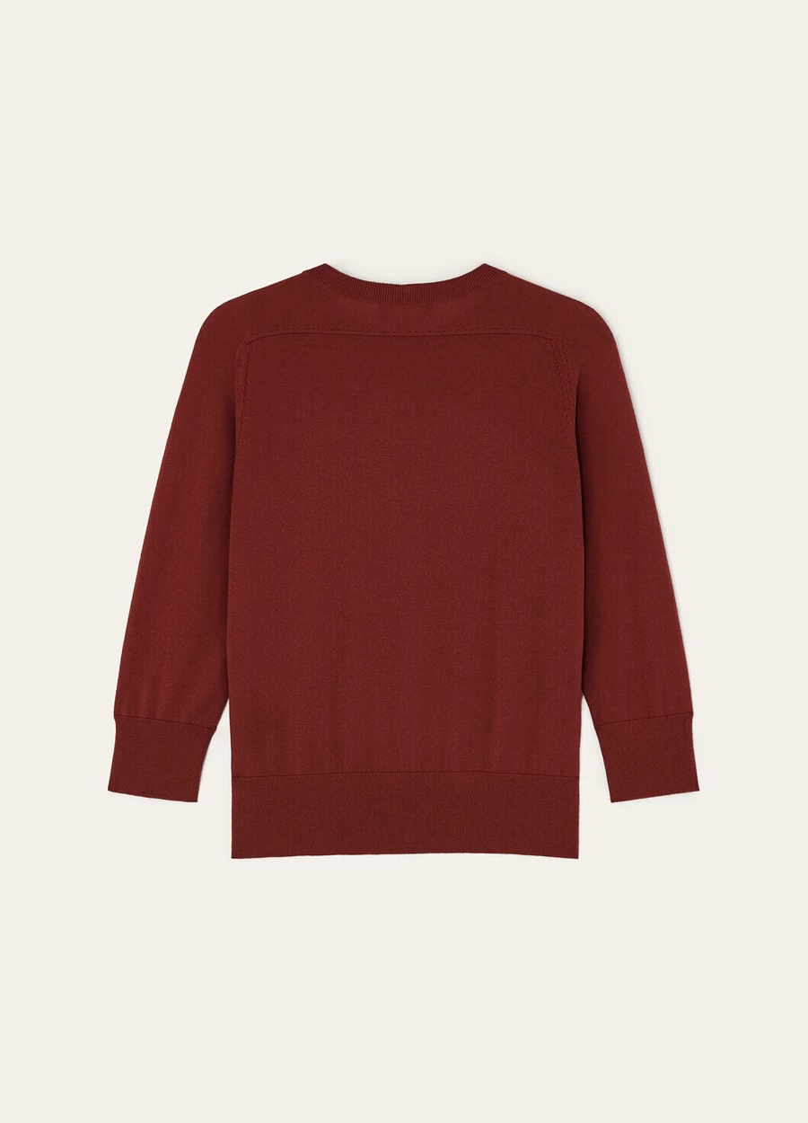 Piuma Crewneck Cashmere Marrom Escuro