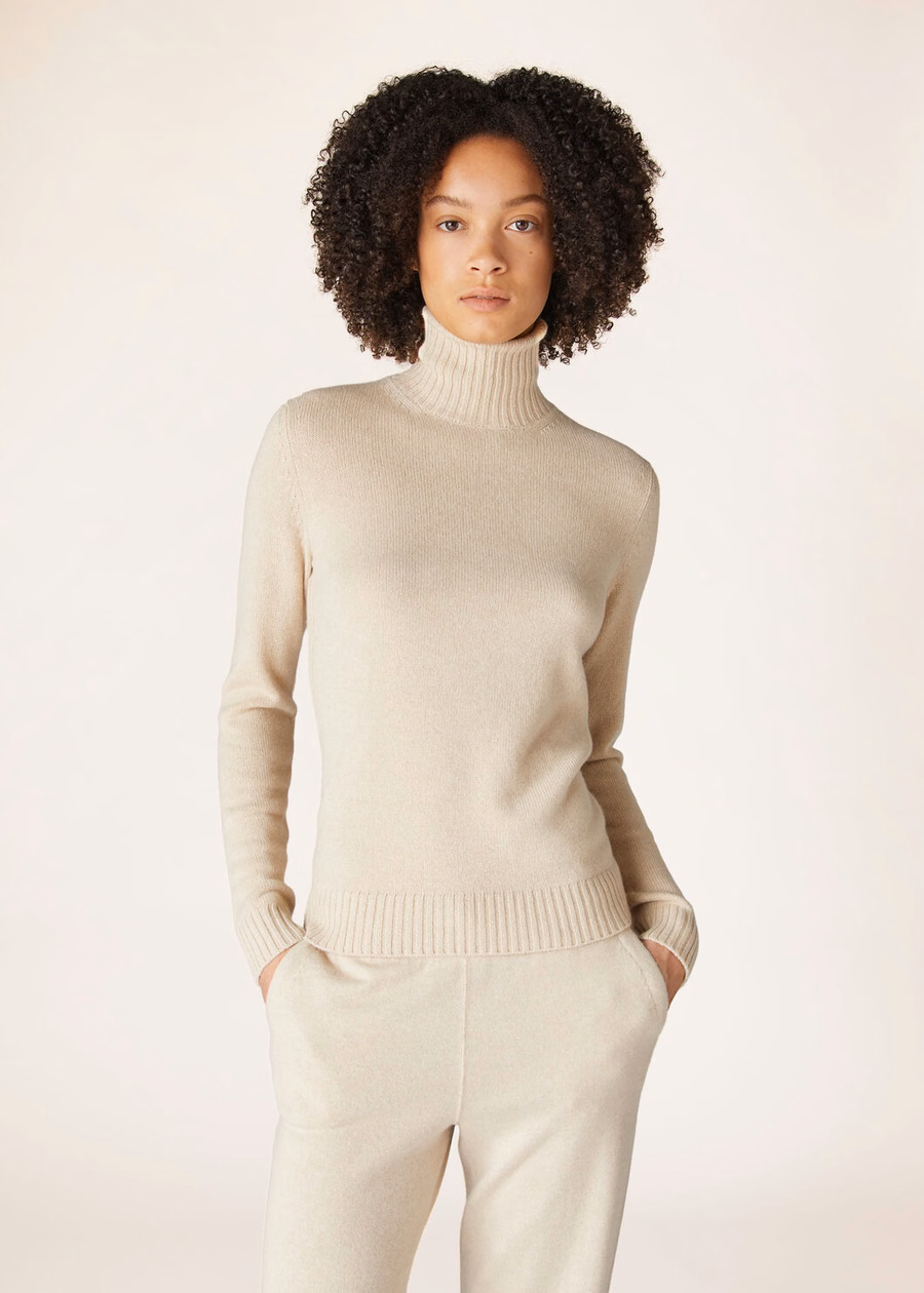 Gola alta Parksville Baby Cashmere Natural Melange