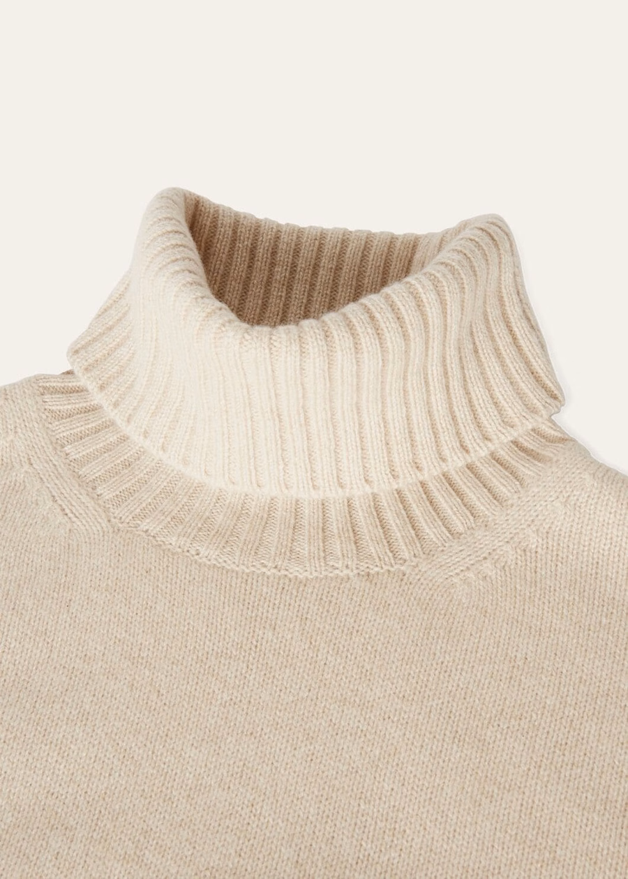 Gola alta Parksville Baby Cashmere Natural Melange