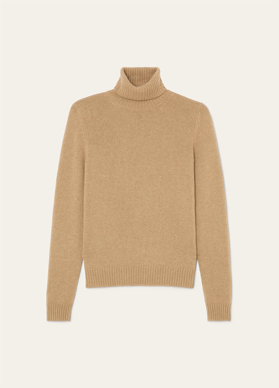 Gola alta Parksville Baby Cashmere Trigo Mesclado Dourado