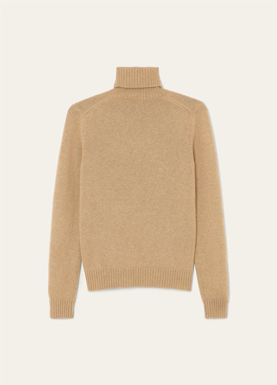 Gola alta Parksville Baby Cashmere Trigo Mesclado Dourado