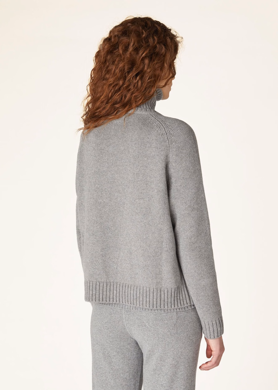 Suéter de gola redonda Parksville Baby Cashmere Flanela Mesclada