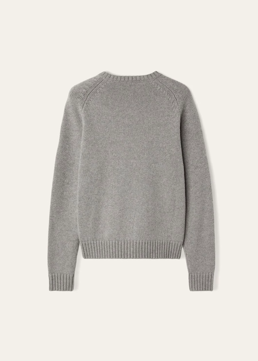 Suéter de gola redonda Parksville Baby Cashmere Flanela Mesclada