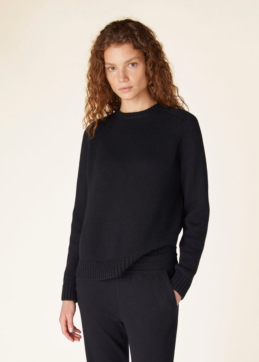 Camiseta Parksville Crewneck Baby Cashmere Preta