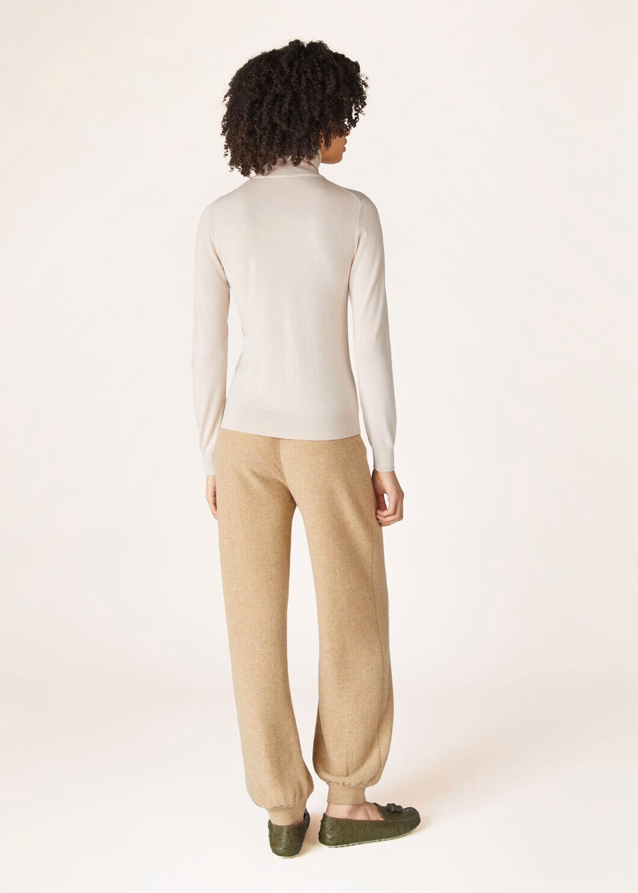 Neo Piuma Gola Alta Cashmere Tapioca