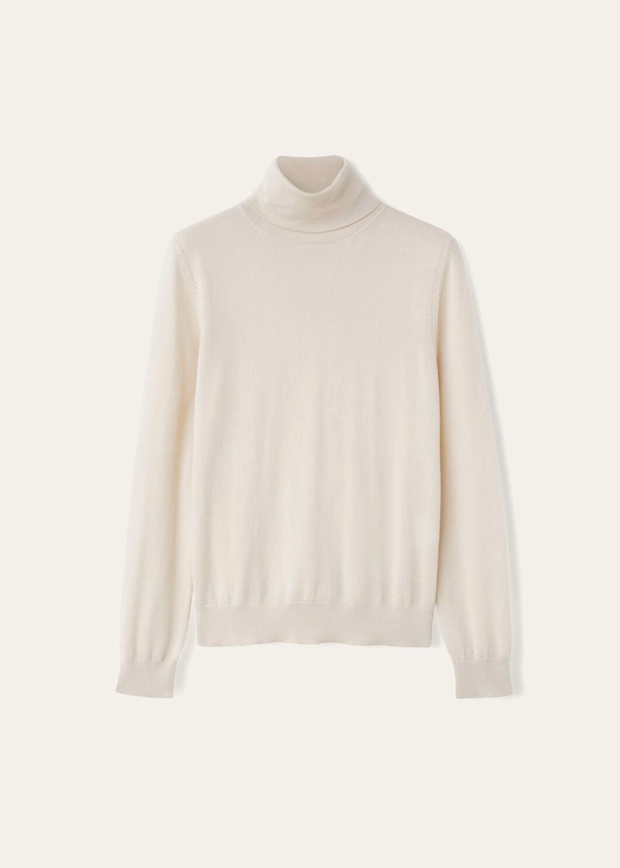 Neo Piuma Gola Alta Cashmere Tapioca