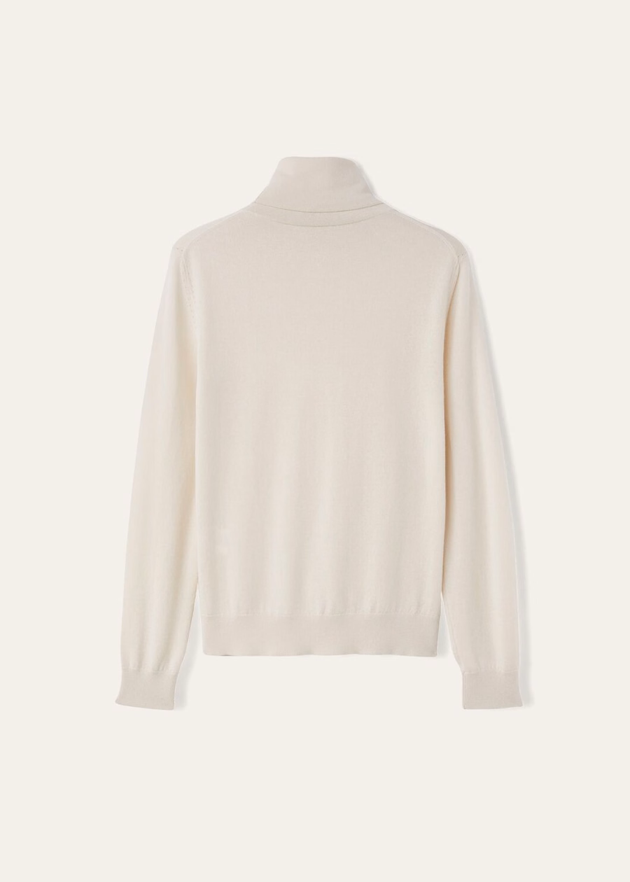 Neo Piuma Gola Alta Cashmere Tapioca