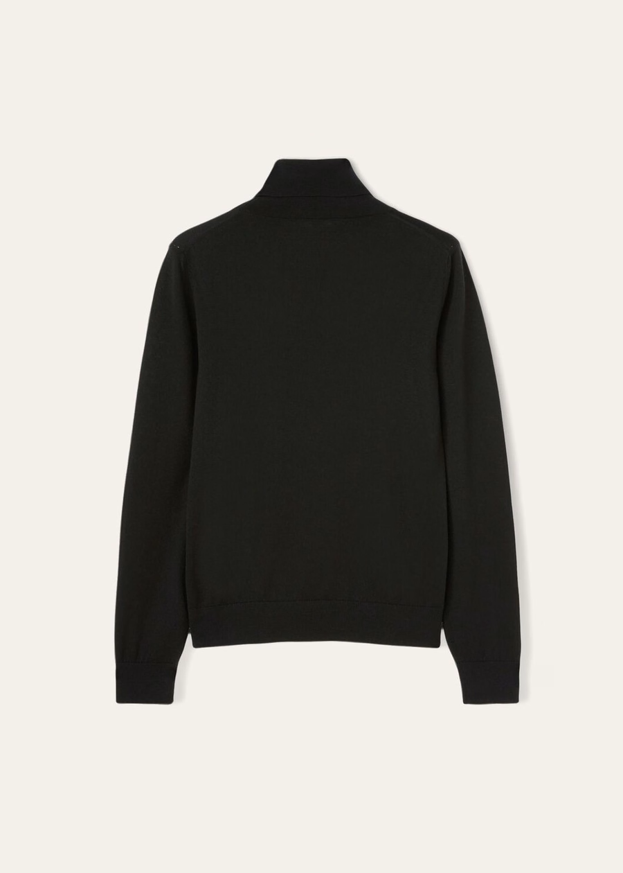 Neo Piuma Gola Alta Cashmere Preto