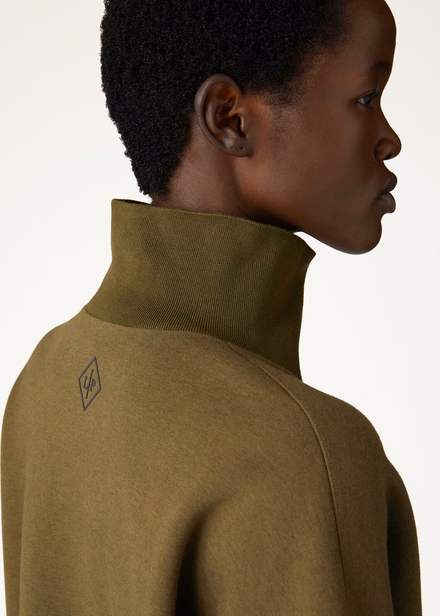 Suéter Larecchio de algodão e cashmere com alecrim