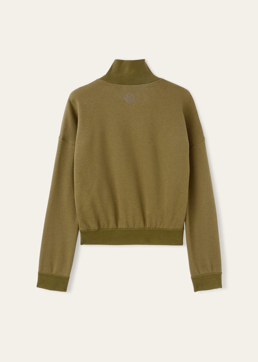 Suéter Larecchio de algodão e cashmere com alecrim