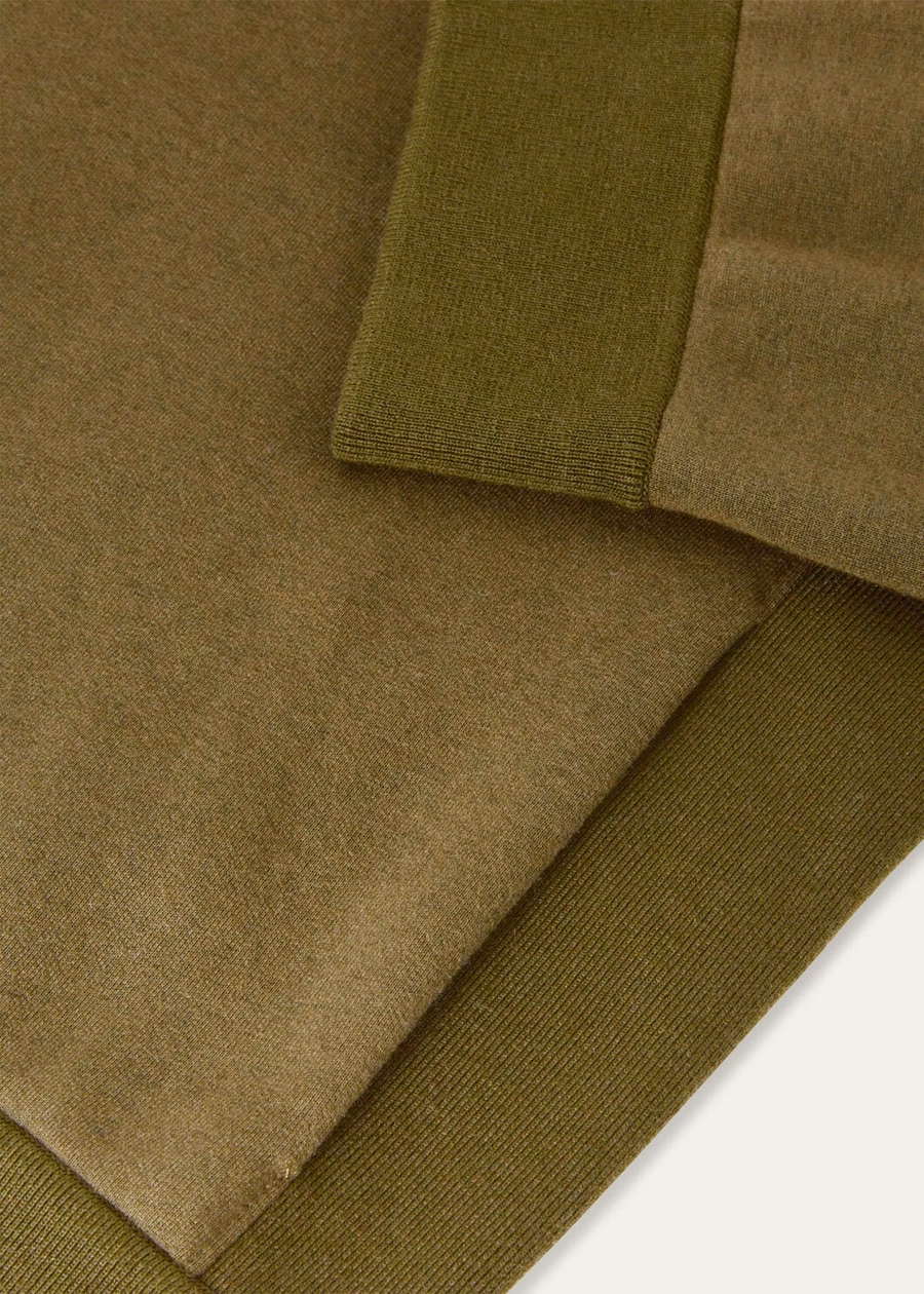 Suéter Larecchio de algodão e cashmere com alecrim