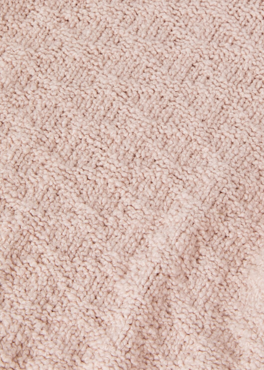 Suéter Folecchio de seda e cashmere com estampa de peônia prateada