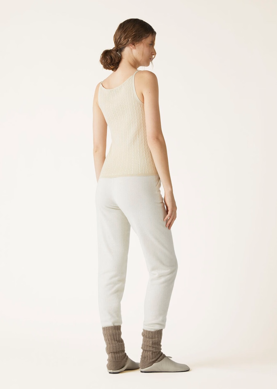 Top Rimella em seda, cashmere e creme de caju.