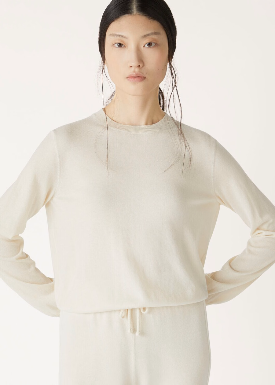 Camiseta de gola redonda Jubilee em cashmere puro Jubilee