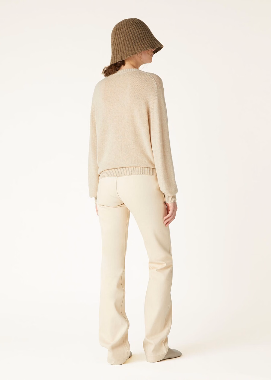 Cellio Crewneck Baby Cashmere Bege Blush/Helichrysum/Marfim