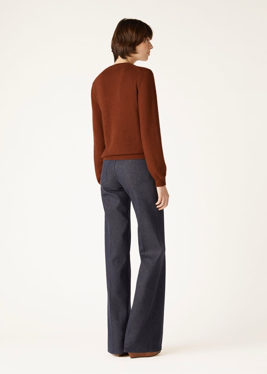 Moletom Fobello Baby Cashmere com estampa mesclada de folhas de bordo escuras