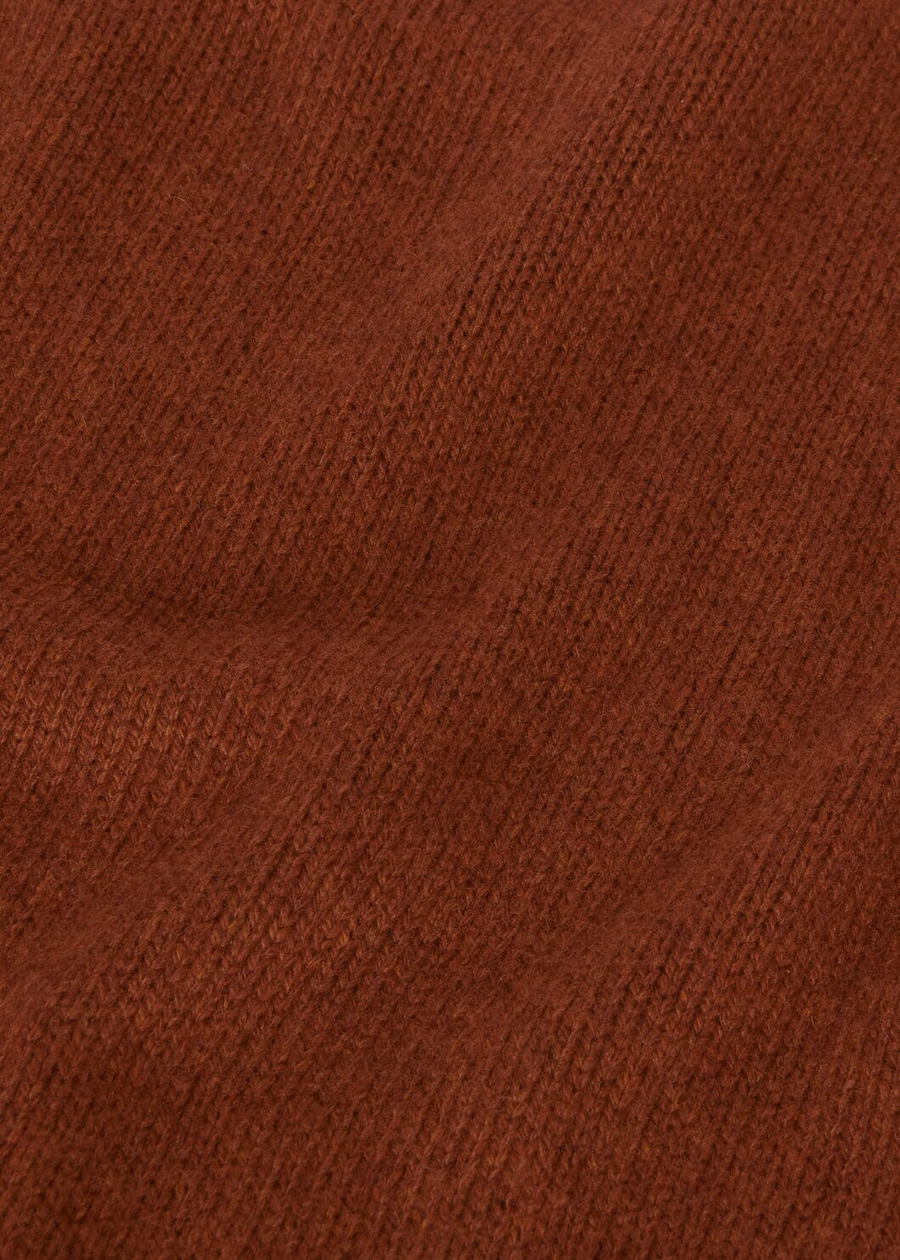 Moletom Fobello Baby Cashmere com estampa mesclada de folhas de bordo escuras