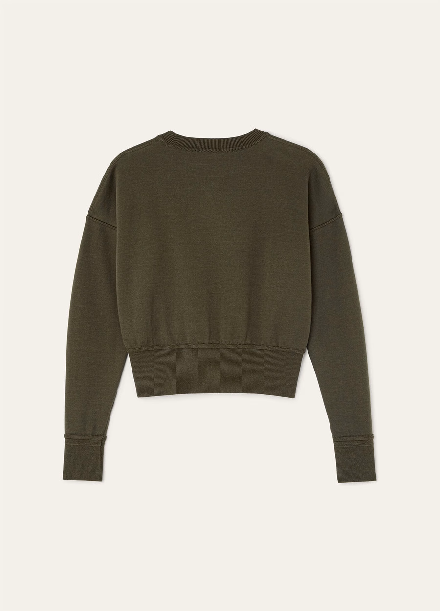 Moletom Viera em algodão, seda e cashmere, estilo Pine Grove