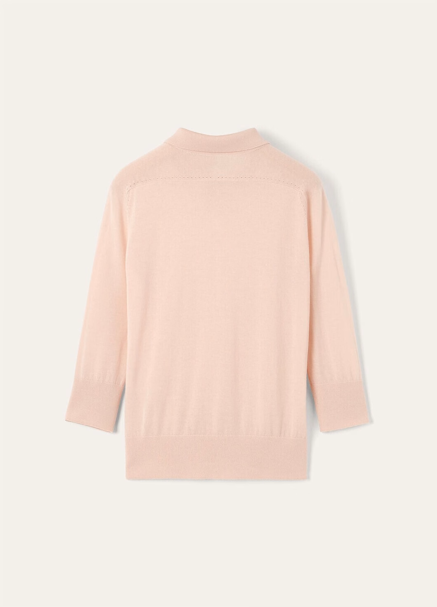 Camisa polo Neo Piuma Cashmere rosa claro