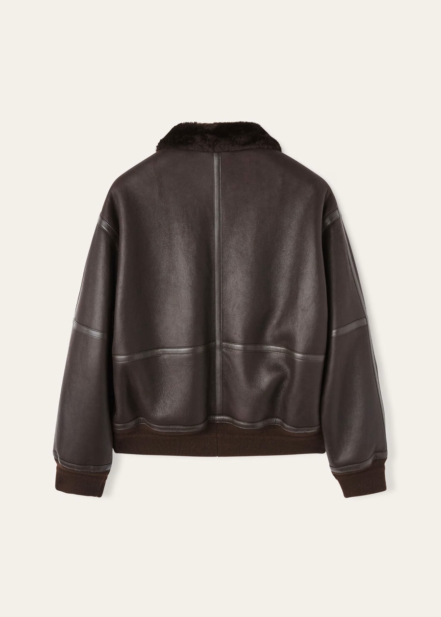 Jaqueta Peter Bomber Shearling Coffee