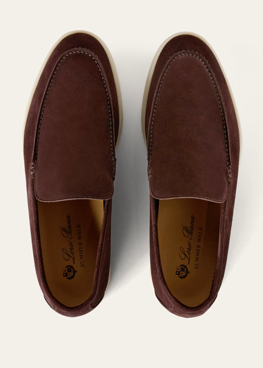 Mocassim Summer Walk em camurça Amarone