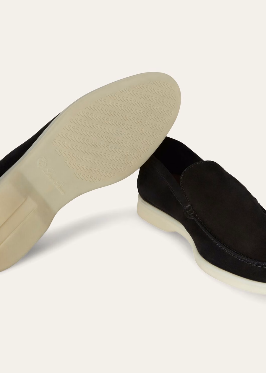 Mocassim Summer Walk em camurça preta