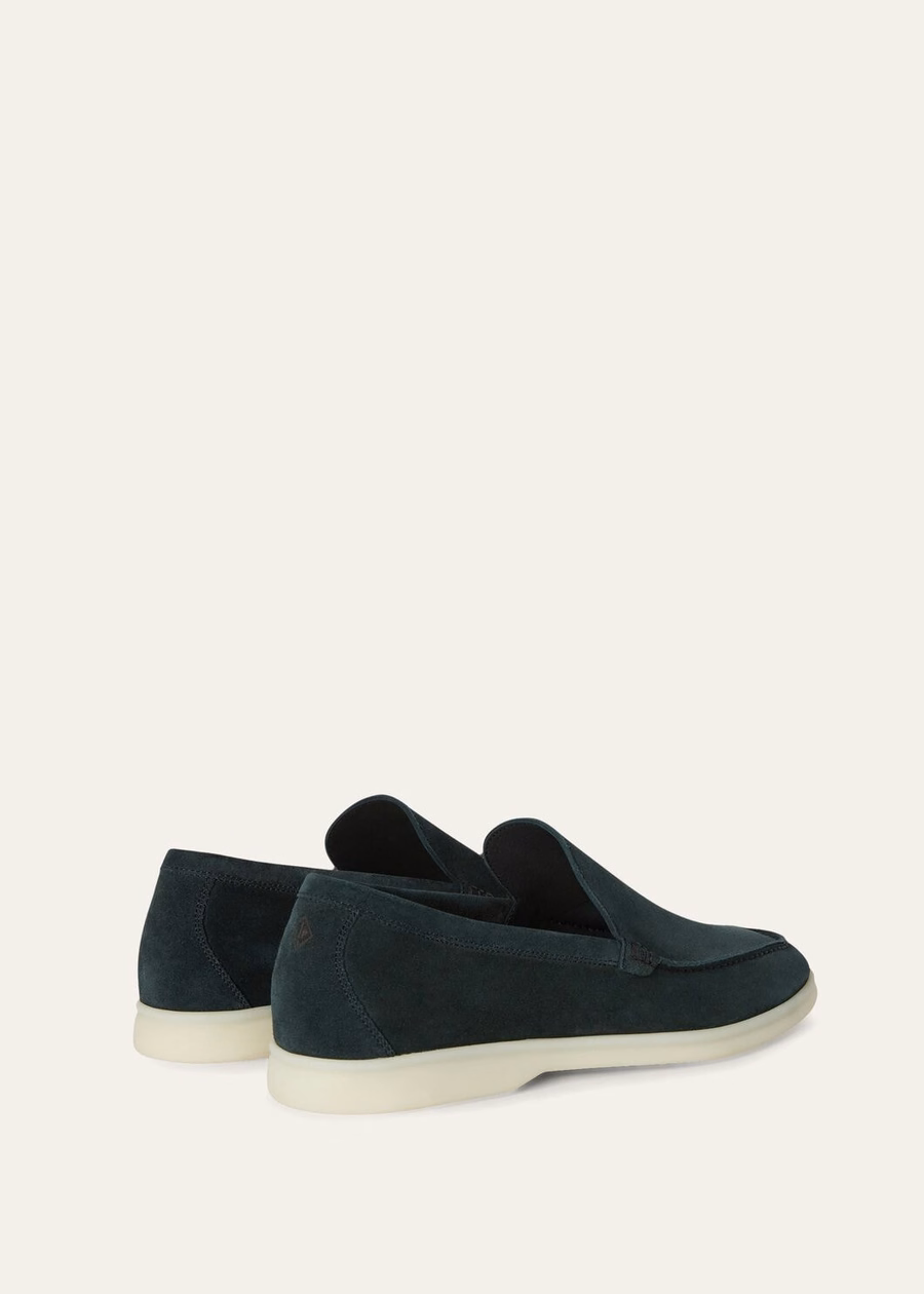 Mocassim Summer Walk em camurça verde-escuro