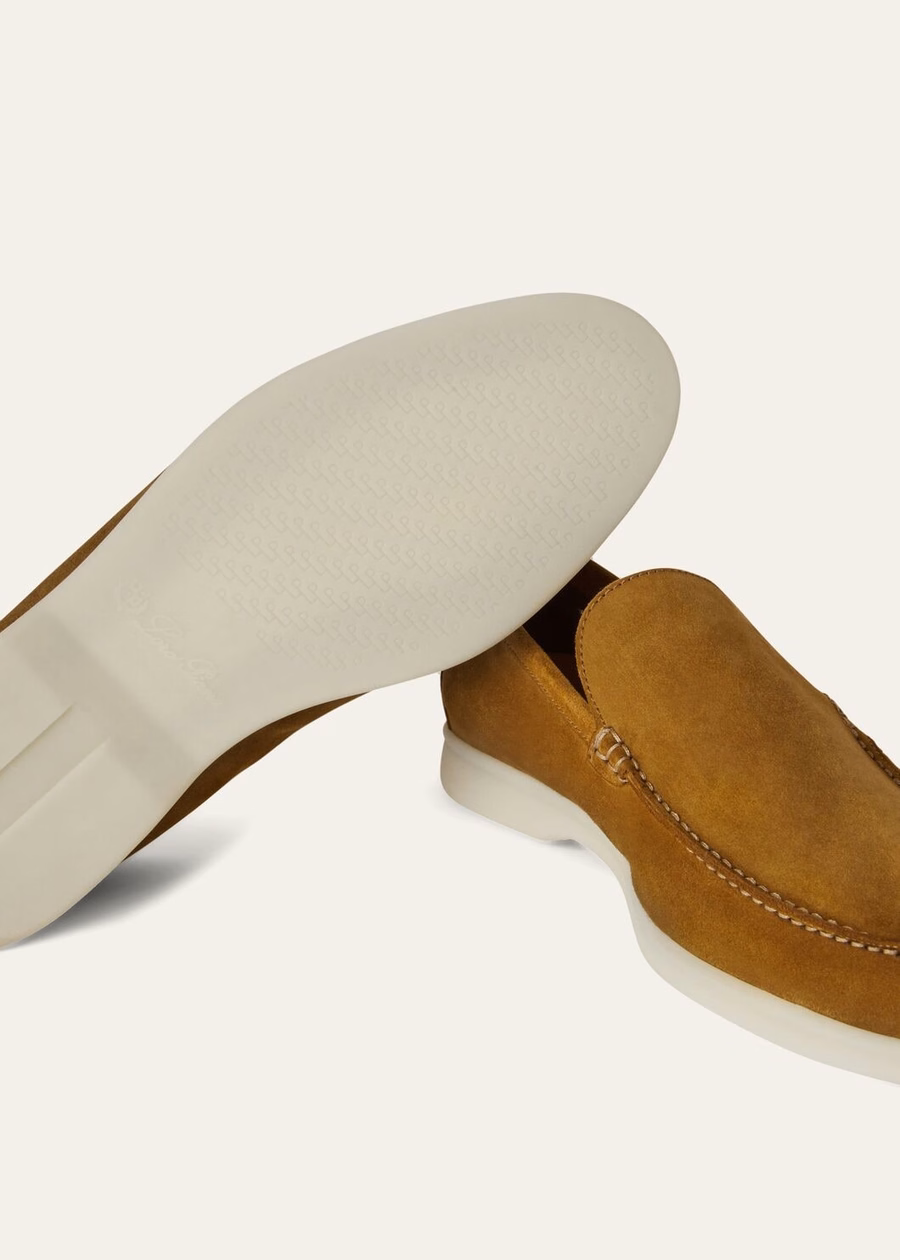 Mocassim Summer Walk em camurça bege