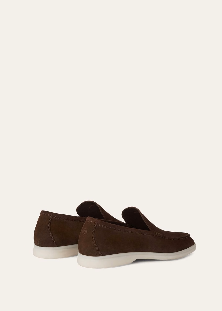 Mocassim Summer Walk em camurça cor chocolate