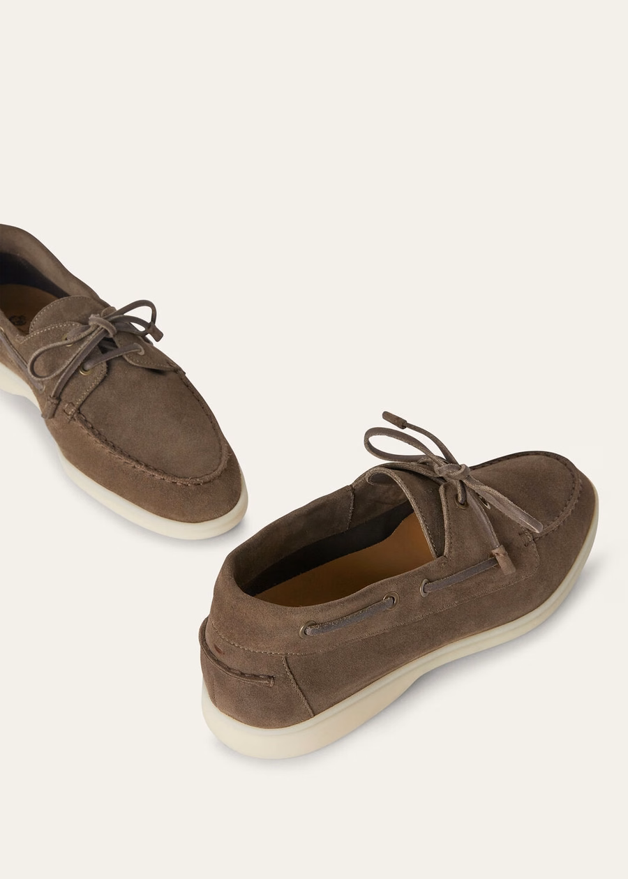 Mocassim Sea-Sail Walk em couro de boi Incenso NL
