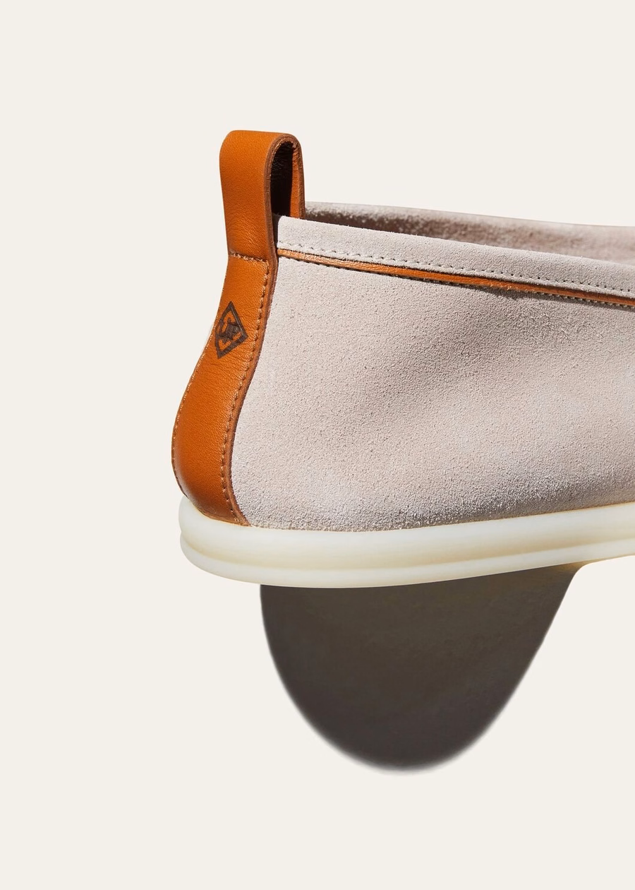 Mocassim Venice Walk em camurça bege clássico