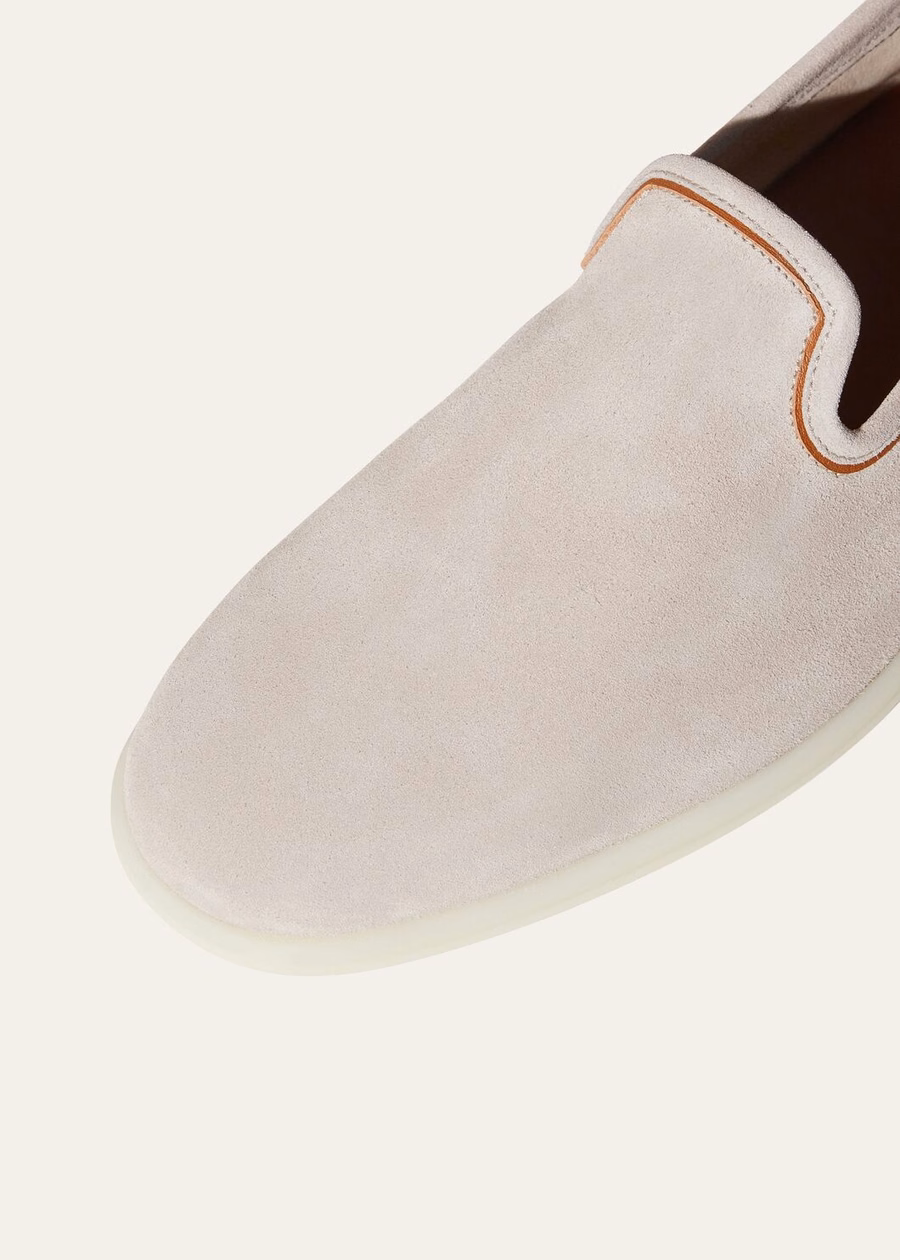 Mocassim Venice Walk em camurça bege clássico