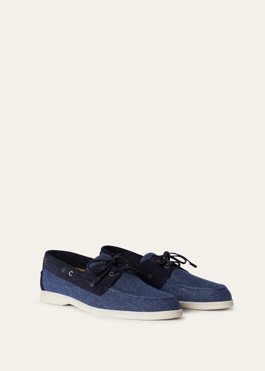 Mocassim Sea-Sail Walk Denim Flower Surge Azul
