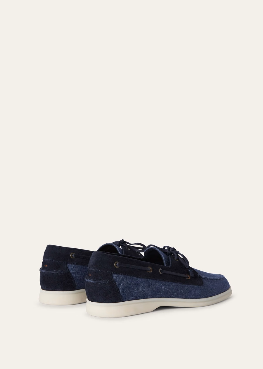 Mocassim Sea-Sail Walk Denim Flower Surge Azul