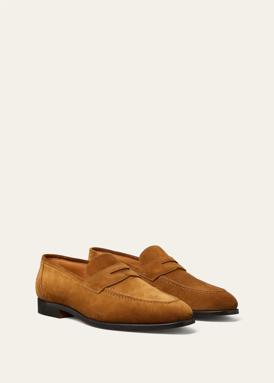 Mocassim Sergio em couro marrom-boi